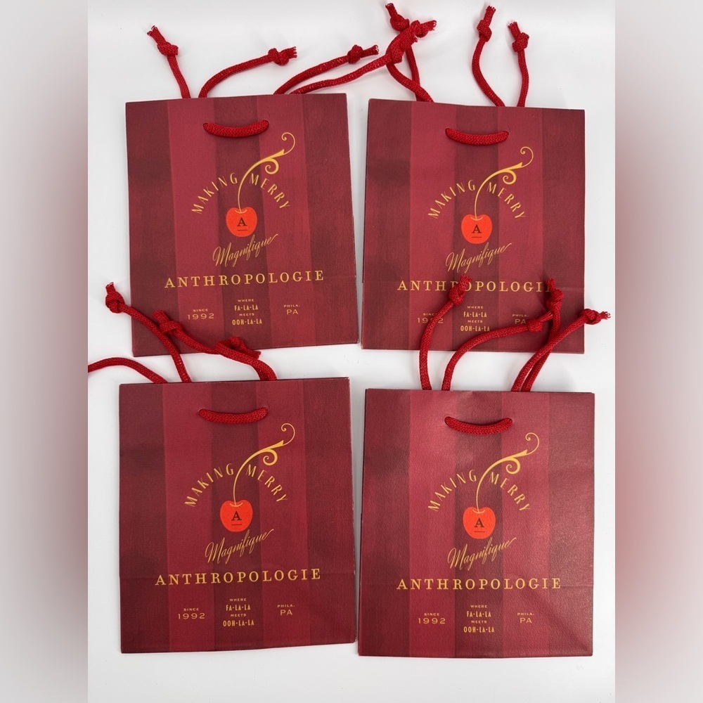 Anthropology Set of 4 Gift Bags